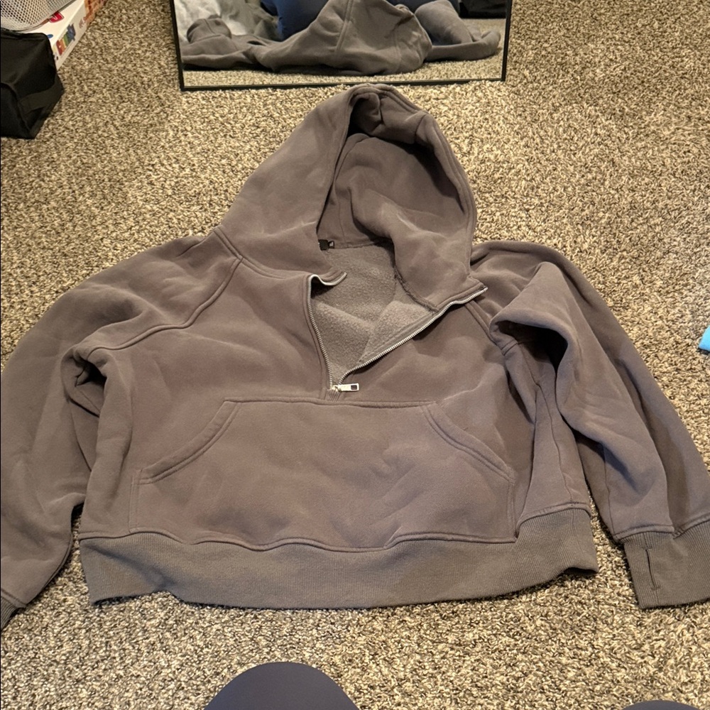 Men's Gray Hoodie Sweater